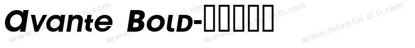 Avante Bold字体转换